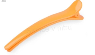 Spona, pineta do vlasů se zoubky oranžová (H23)