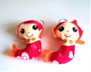 Plyšová hračka postavička mořská panna více barev(D217)