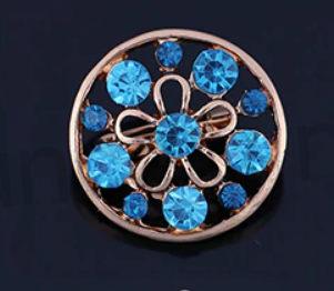 Brož se zirkonovými kamínky kytičkové (HB60)