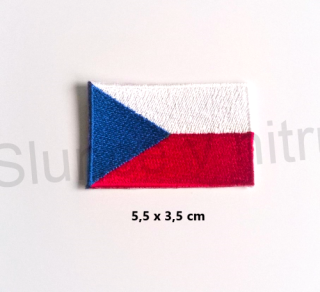 Vojenská nášivka vlajka česká republika (C379)