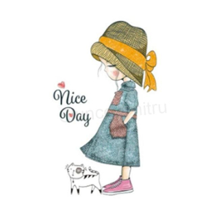 Samolepicí nažehlovací nášivky dívka (C397)