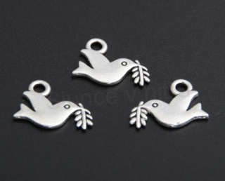 Přívěšek Holubice míru - 16 x 12 mm (AA29)