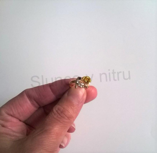 Nastavitelný drobný prsten delfín s křišťály (BP205)