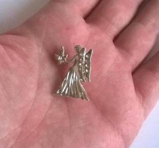 Brož se zirkonovými kamínky Znamení Panna (HB86)