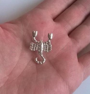 Brož se zirkonovými kamínky Znamení Štír, škorpion (HB86)