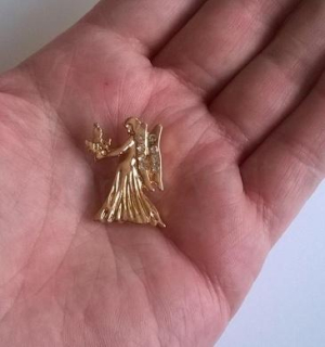 Brož se zirkonovými kamínky Znamení Panna (HB87)