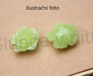 Plastový voskový korálek růžička 13 mm (AC237)