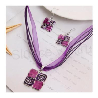 Souprava šperků choker s náušnicemi (BS69)