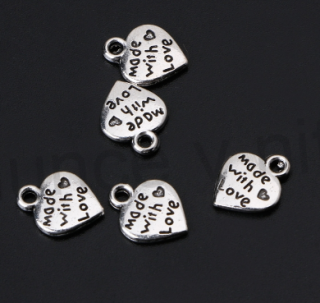 Přívěsek Srdíčko 12 x 10 mm (AA38)