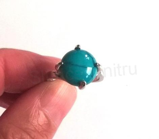 Minerální prsten tyrkys (X302)