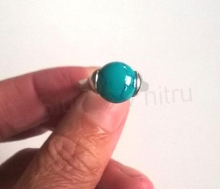 Minerální prsten tyrkys (X304)