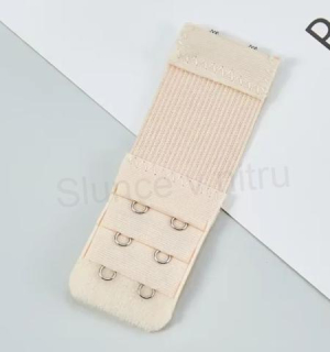 Prodloužení obvodu podprsenky s pruženkou šíře 30 mm třiřadé - světle béžové (C403)
