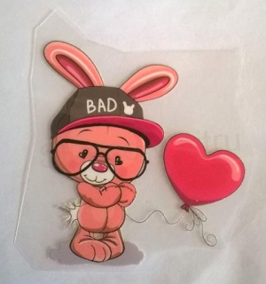 Samolepicí nažehlovací nášivky Králíček (C407)