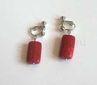 Minerální náušnice Korál Houbový (X375)