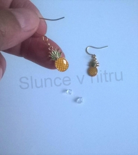 Náušnice z chirurgické oceli Ananas (BB405)