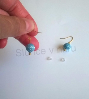 Náušnice z chirurgické oceli Pokovené Kuličky (BB409)