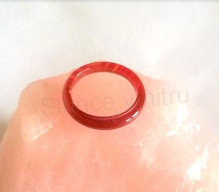 Minerální prsten z karneolu – unisex (X405)