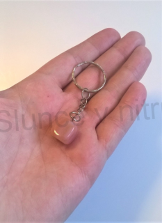Přívěsek na klíče - minerální s achátem (D238)