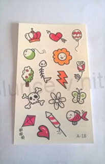 Voděodolné, dočasné tetovaní (E221)