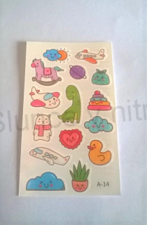 Voděodolné, dočasné tetovaní (E222)