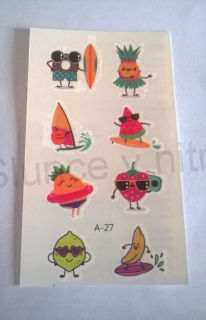 Voděodolné, dočasné tetovaní (E227)