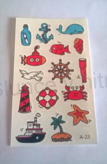 Voděodolné, dočasné tetovaní (E233)