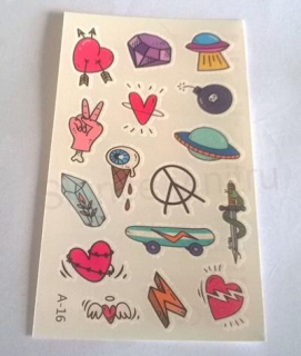 Voděodolné, dočasné tetovaní (E239)