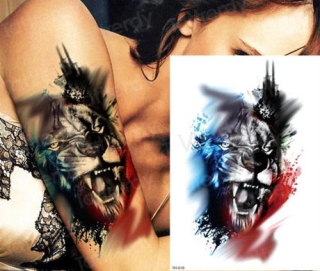 Voděodolné, dočasné tetovaní Lev (E245)