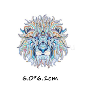 Samolepicí nažehlovací nášivky mandala lev (C445)