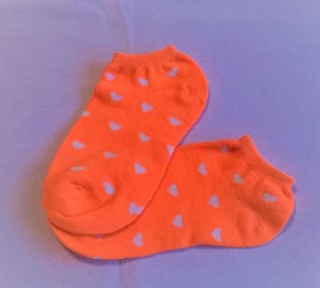 Dívčí, dámské bavlněné ponožky velikost 6 - 7, číslo 5 (W146)