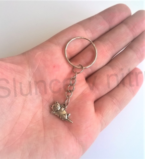 Přívěsek na klíče - kočička (D306)