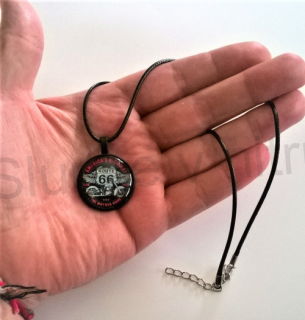 Náhrdelník s přívěškem route 66 (BD275)