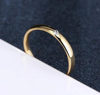 Prsten se zirkonem z nerezové oceli (BP70)