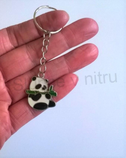 Přívěsek na klíče - Medvídek Panda (D328)