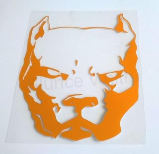 Samolepka na auto pitbull, pes (E267)