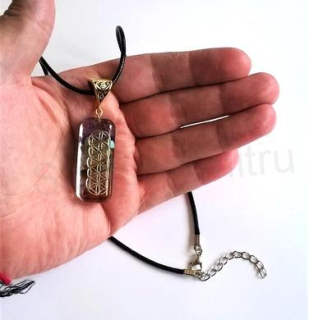 Náhrdelník s orgonitovým přívěškem - Čakrový (X480)