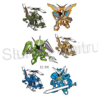 Voděodolné, dočasné tetovaní Transformens (E364)