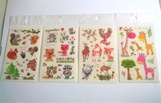 Voděodolné, dočasné tetovaní Zvířátka (E282)