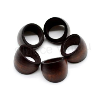 Dřevěný přírodní prsten velký (BP99)
