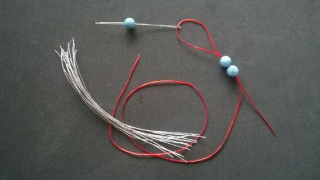 Rozevírací jehla na korálky velikost 12,5 cm (N3)