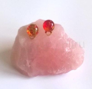 Minerální náušnice klipsy s Jantarem 18 x 12 mm (X512)