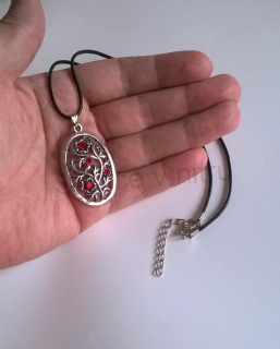 Náhrdelník s přívěškem stromu s kamínky (BD335) 