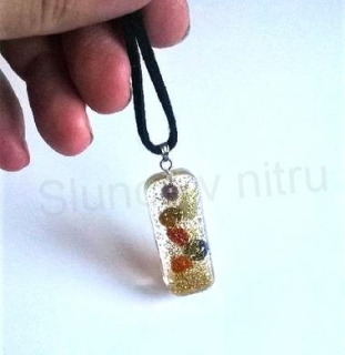 Orgonitový přívěšek čakrový (PP25)