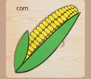 Dřevěné puzzle, stavebnice Kukuřice (D8)