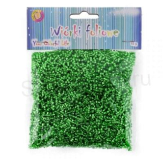 Hliníkové třísky, trubičky - zelené (V9)