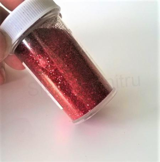 Glitry sypké 20g - červené (V17)