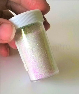 Glitry sypké 20g - duhově bílé (V20)