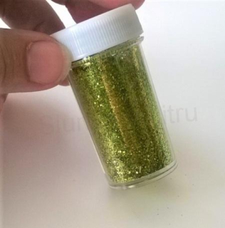 Glitry sypké 20g - zeleno zlaté (V24)