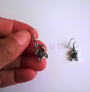 Visací náušnice Spider - pavouček (BB500)