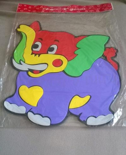 Pěnová samolepka, dekorace 3D slon (D407)